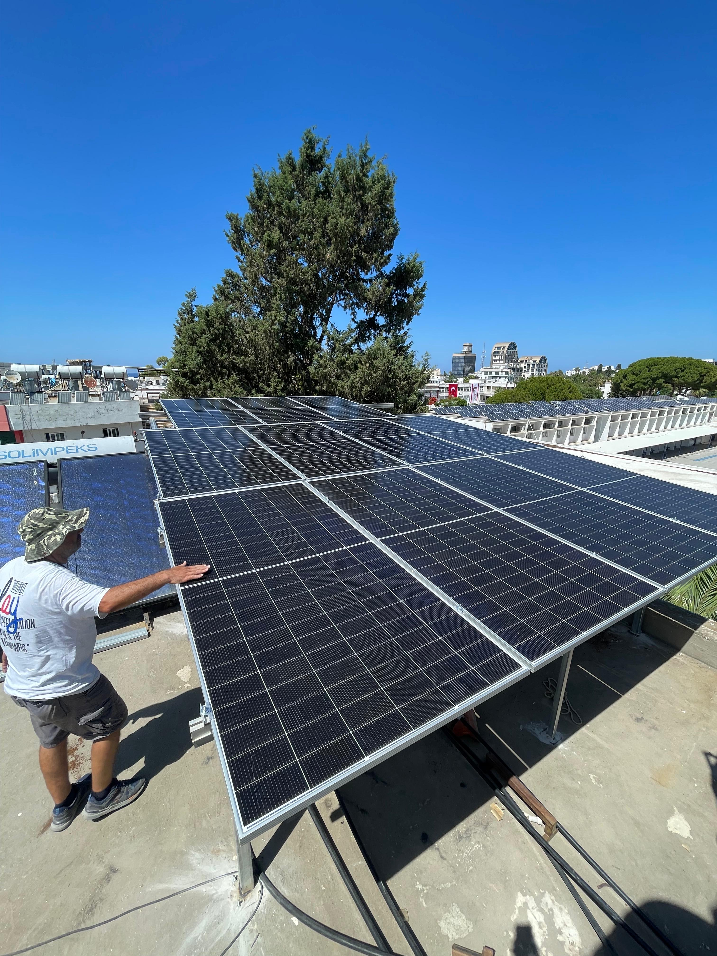 Solar farm with sustainable energy